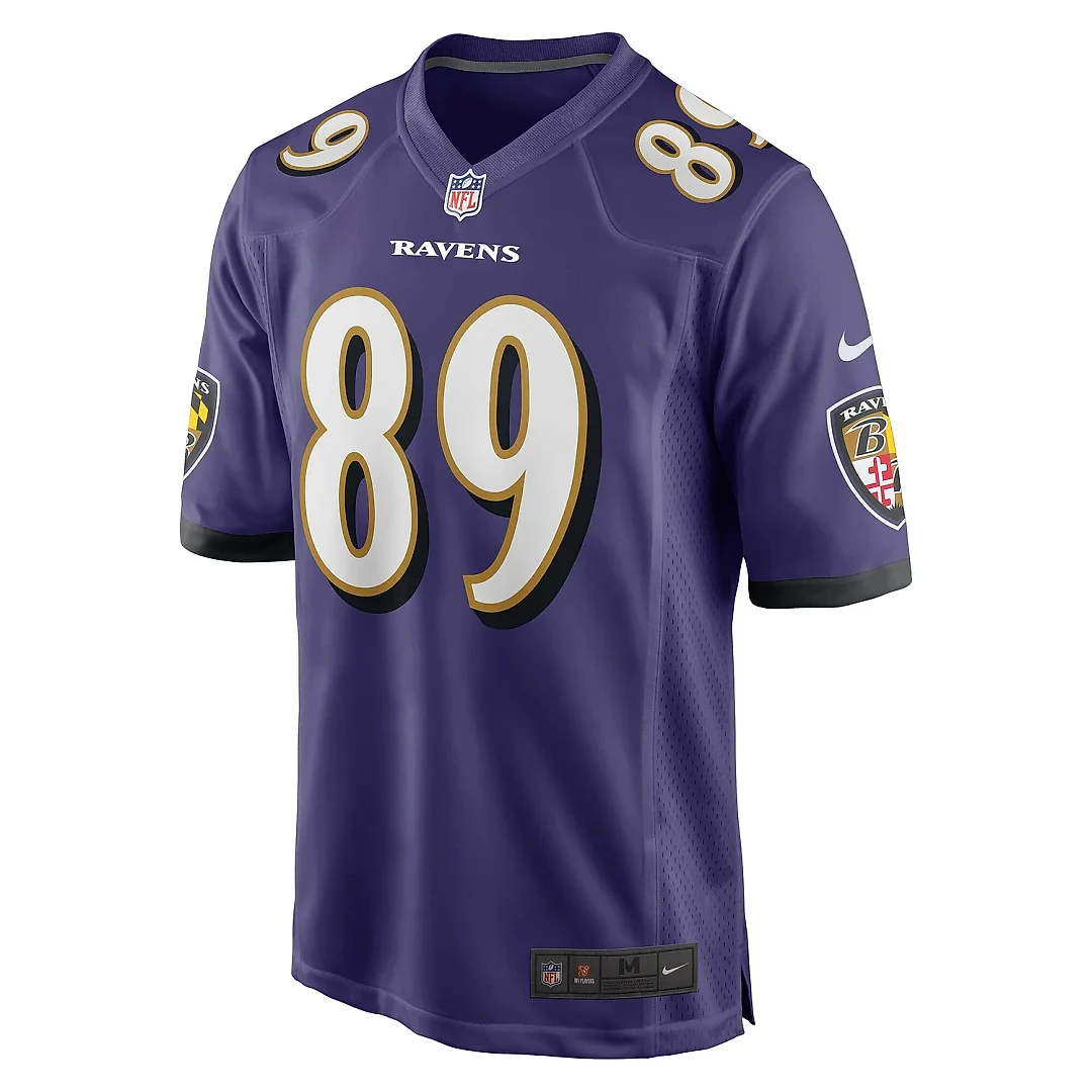 Zennovawear Men's Baltimore Ravens Steve Smith Sr. Purple Retired Player Game Jersey