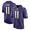 Zennovawear Men's Baltimore Ravens Stout Purple Player Game Jersey