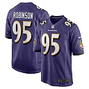 Zennovawear Men's Baltimore Ravens Tavius Robinson Purple Team Game Jersey