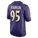 Zennovawear Men's Baltimore Ravens Tavius Robinson Purple Team Game Jersey