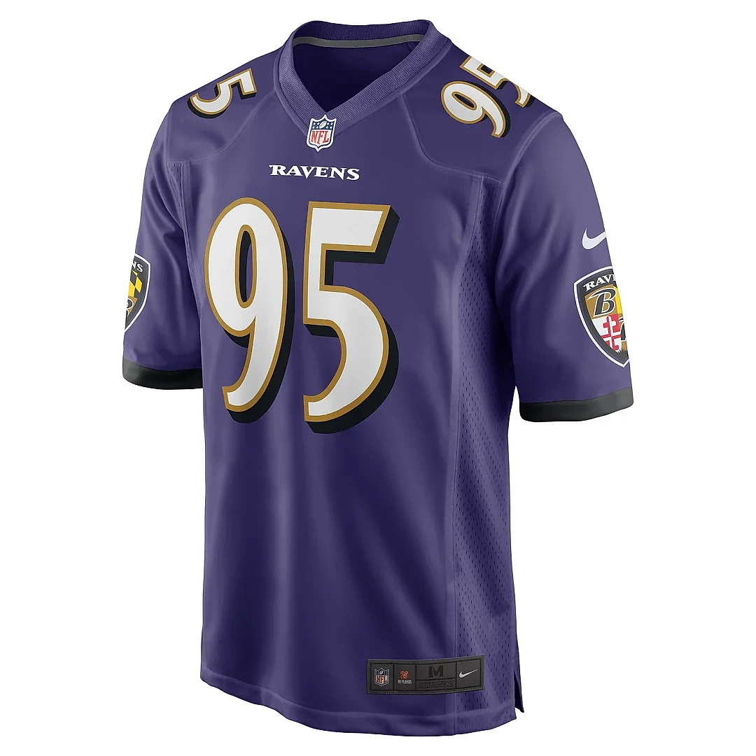 Zennovawear Men's Baltimore Ravens Tavius Robinson Purple Team Game Jersey