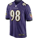 Zennovawear Men's Baltimore Ravens Tony Siragusa Purple Game Retired Player Jersey