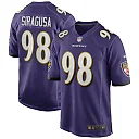 Zennovawear Men's Baltimore Ravens Tony Siragusa Purple Game Retired Player Jersey