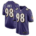 Zennovawear Men's Baltimore Ravens Travis Jones Purple Player Game Jersey