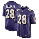 Zennovawear Men's Baltimore Ravens Trayvon Mullen Jr. Purple Team Game Jersey