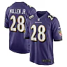 Zennovawear Men's Baltimore Ravens Trayvon Mullen Jr. Purple Team Game Jersey