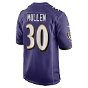 Zennovawear Men's Baltimore Ravens Trayvon Mullen Purple Team Game Jersey