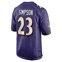 Zennovawear Men's Baltimore Ravens Trenton Simpson Purple Team Game Jersey