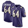 Zennovawear Men's Baltimore Ravens Tyler Linderbaum Purple Player Game Jersey
