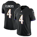 Zennovawear Men's Baltimore Ravens Zay Flowers Black Alternate Vapor F.U.S.E. Limited Jersey