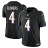Zennovawear Men's Baltimore Ravens Zay Flowers Black Alternate Vapor F.U.S.E. Limited Jersey