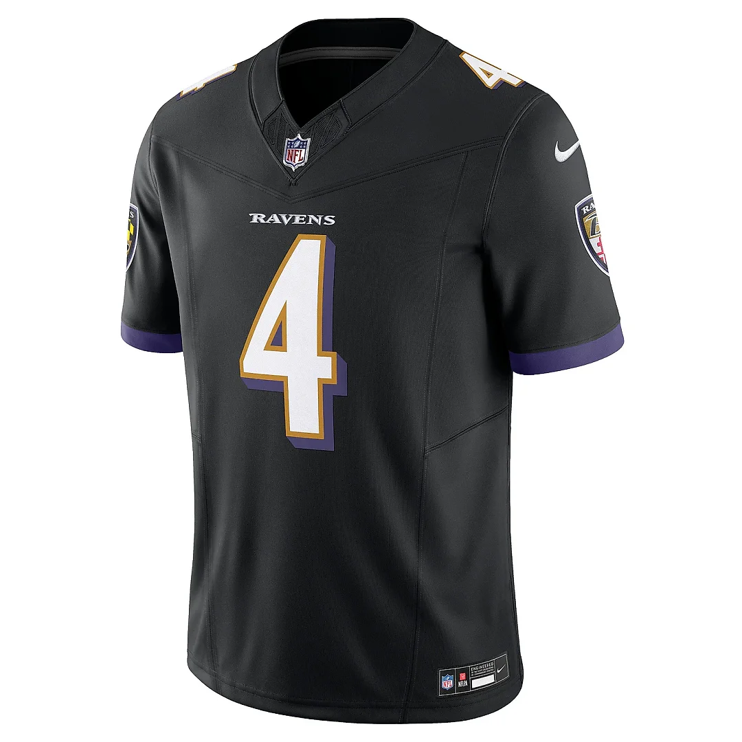Zennovawear Men's Baltimore Ravens Zay Flowers Black Alternate Vapor F.U.S.E. Limited Jersey