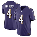 Zennovawear Men's Baltimore Ravens Zay Flowers Purple Vapor F.U.S.E. Limited Jersey