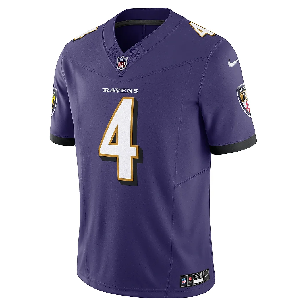 Zennovawear Men's Baltimore Ravens Zay Flowers Purple Vapor F.U.S.E. Limited Jersey