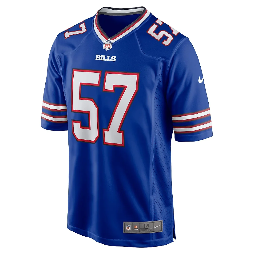 Zennovawear Men's Buffalo Bills A.J. Epenesa Royal Game Player Jersey