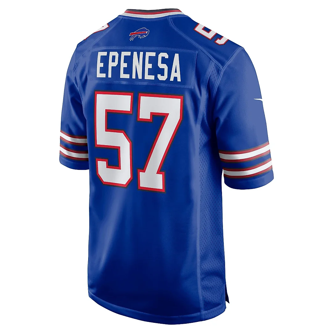 Zennovawear Men's Buffalo Bills A.J. Epenesa Royal Game Player Jersey