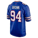 Zennovawear Men's Buffalo Bills Andrew Brown Royal Game Jersey