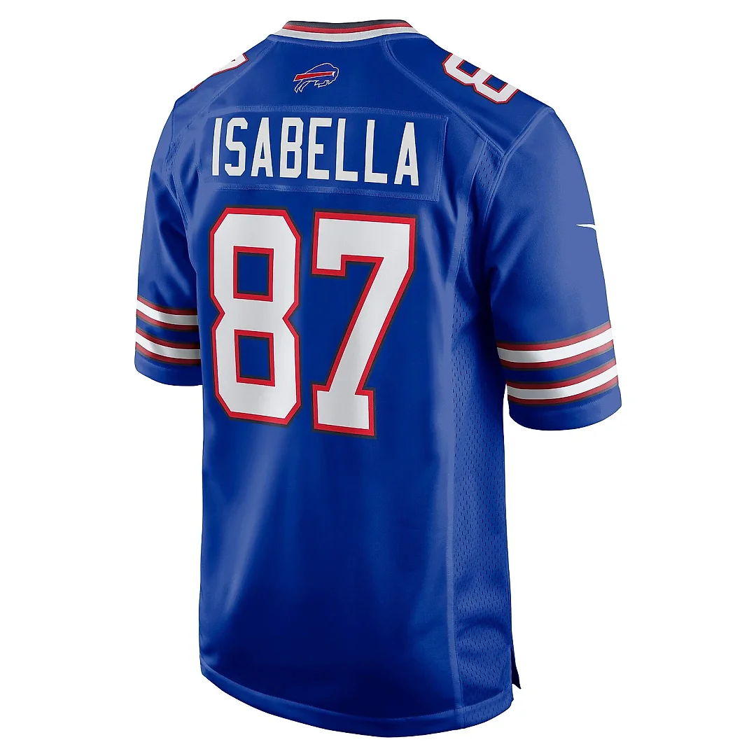 Zennovawear Men's Buffalo Bills Andy Isabella Royal Team Game Jersey