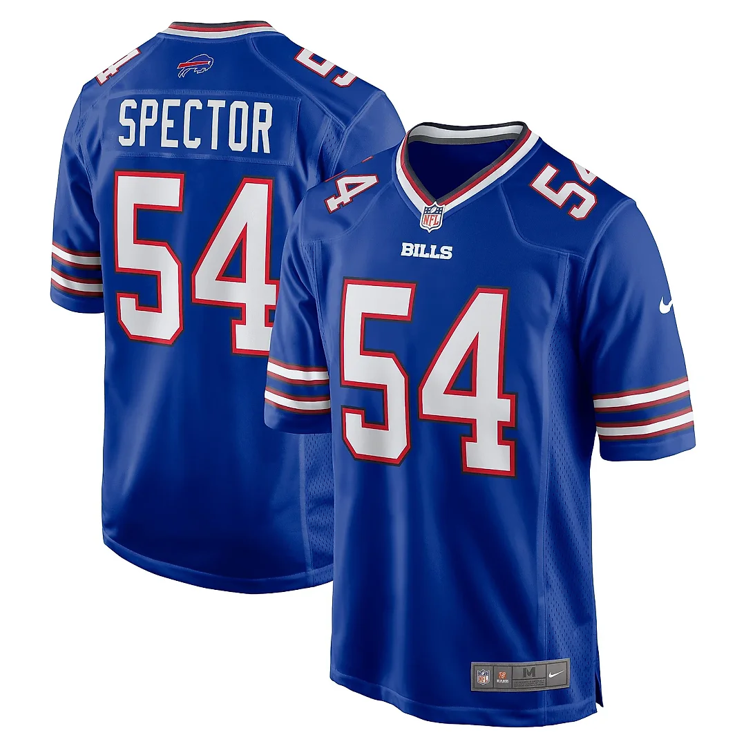 Zennovawear Men's Buffalo Bills Baylon Spector Royal Game Jersey