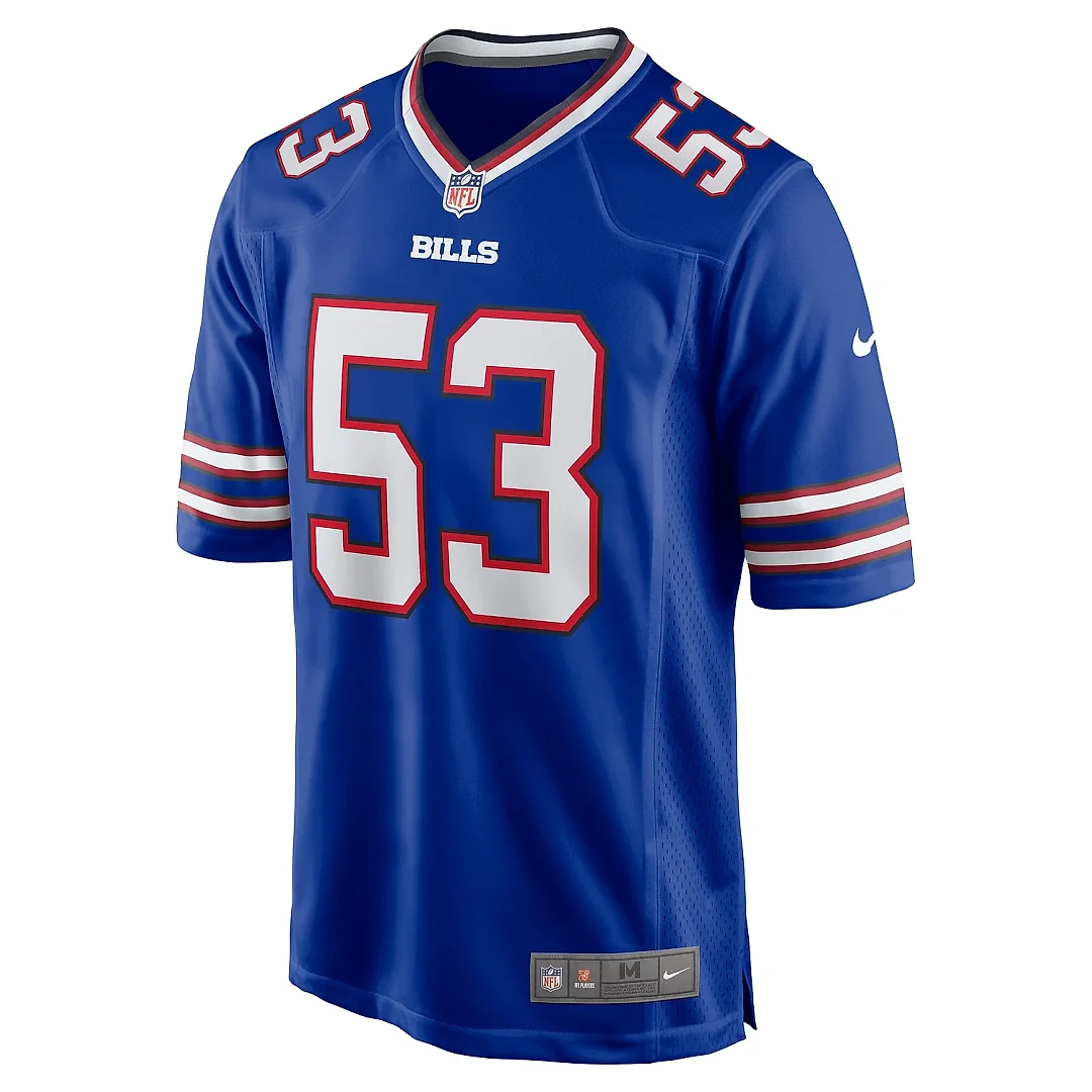 Zennovawear Men's Buffalo Bills Branson Deen Royal Game Jersey