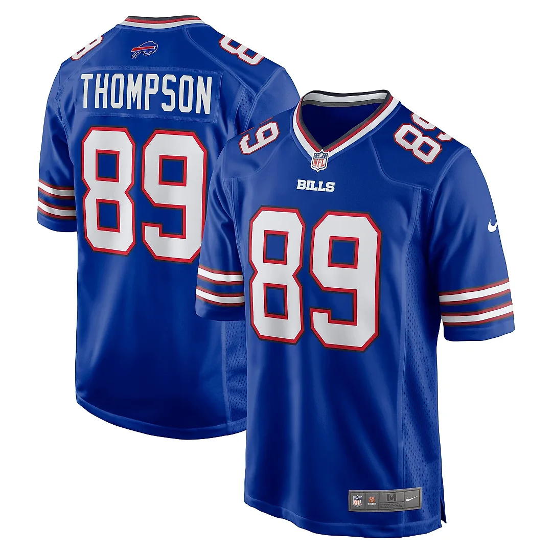 Zennovawear Men's Buffalo Bills Bryan Thompson Royal Team Game Jersey