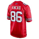 Zennovawear Men's Buffalo Bills Dalton Kincaid Red Alternate Game Jersey