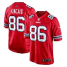 Zennovawear Men's Buffalo Bills Dalton Kincaid Red Alternate Game Jersey