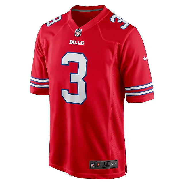 Zennovawear Men's Buffalo Bills Damar Hamlin Red Alternate Game Jersey