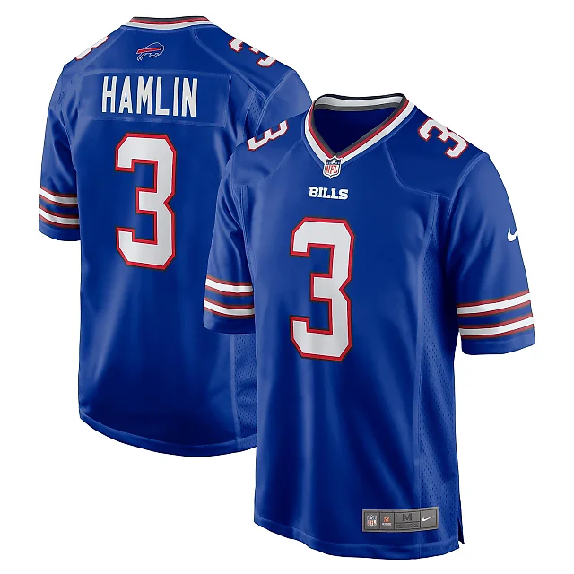Zennovawear Men's Buffalo Bills Damar Hamlin Royal Game Jersey