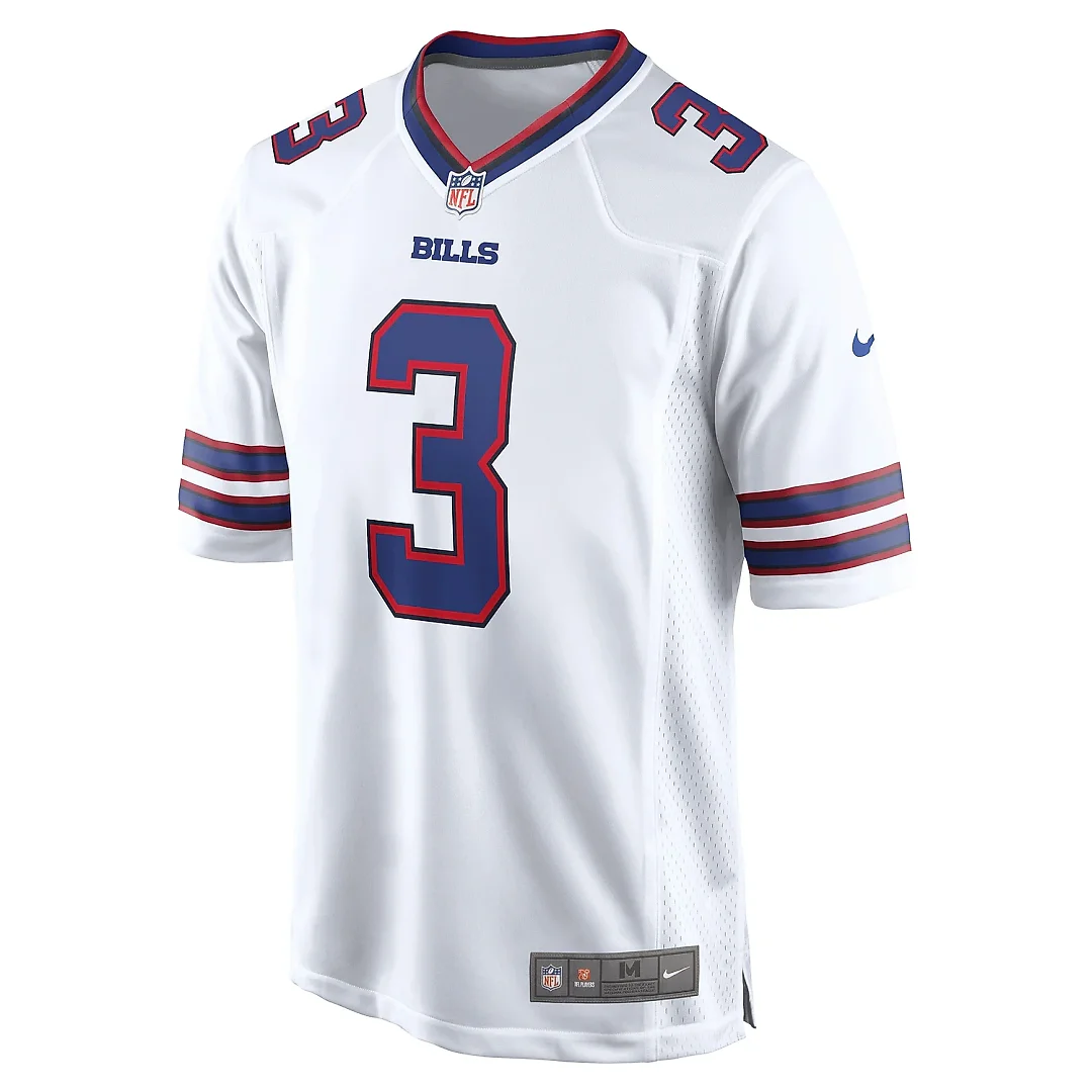 Zennovawear Men's Buffalo Bills Damar Hamlin White Game Jersey