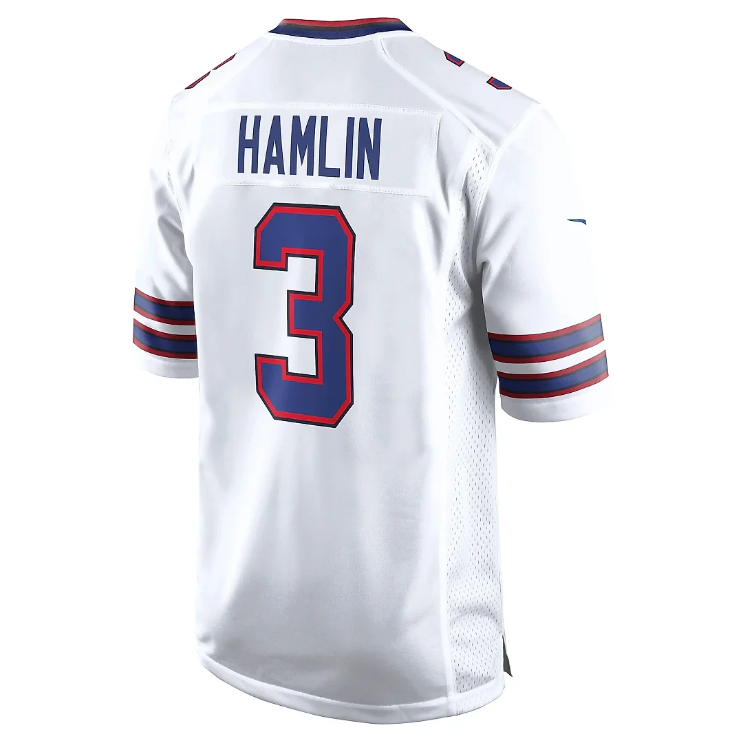 Zennovawear Men's Buffalo Bills Damar Hamlin White Game Jersey