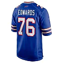 Zennovawear Men's Buffalo Bills David Edwards Royal Game Jersey