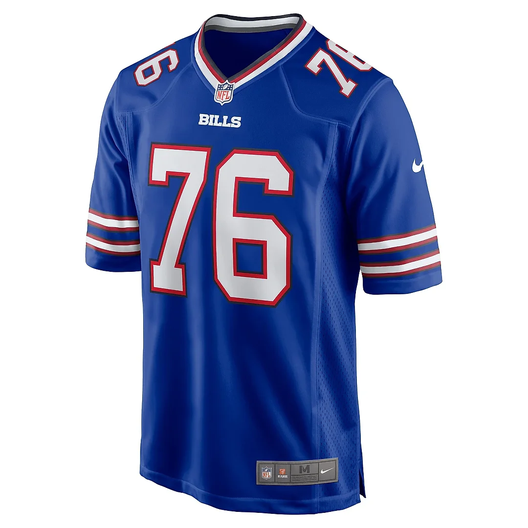Zennovawear Men's Buffalo Bills David Edwards Royal Game Jersey