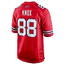 Zennovawear Men's Buffalo Bills Dawson Knox Red Alternate Game Jersey