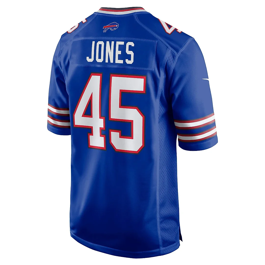 Zennovawear Men's Buffalo Bills Deion Jones Royal Game Jersey