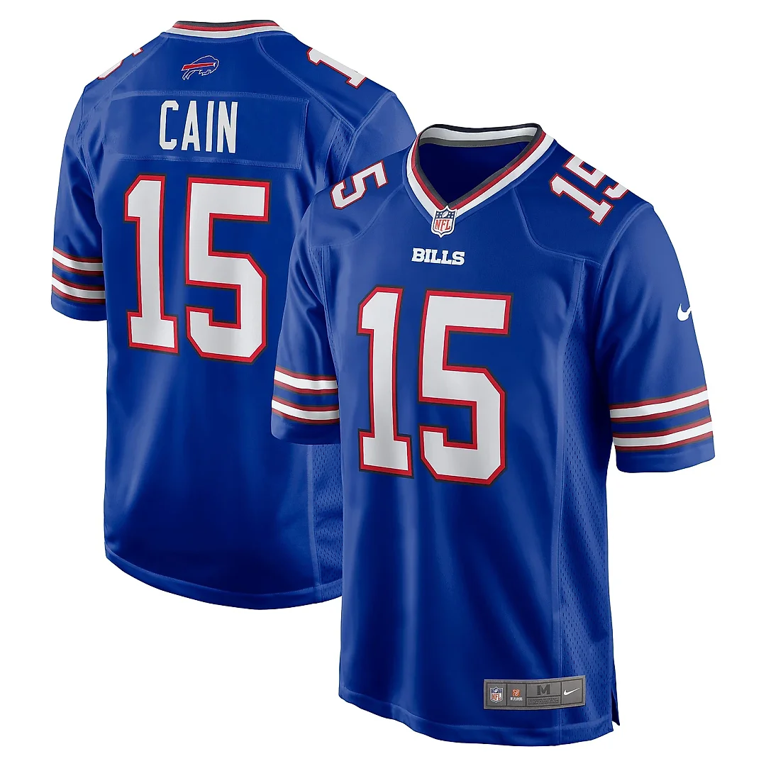 Zennovawear Men's Buffalo Bills Deon Cain Royal Game Jersey