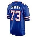 Zennovawear Men's Buffalo Bills Dion Dawkins Royal Game Player Jersey