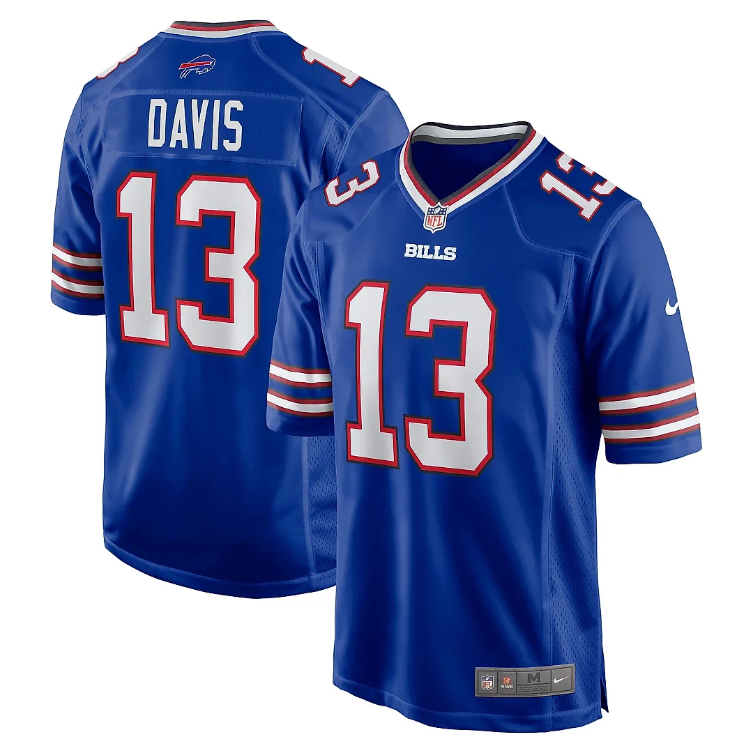 Zennovawear Men's Buffalo Bills Gabriel Davis Royal Team Game Player Jersey