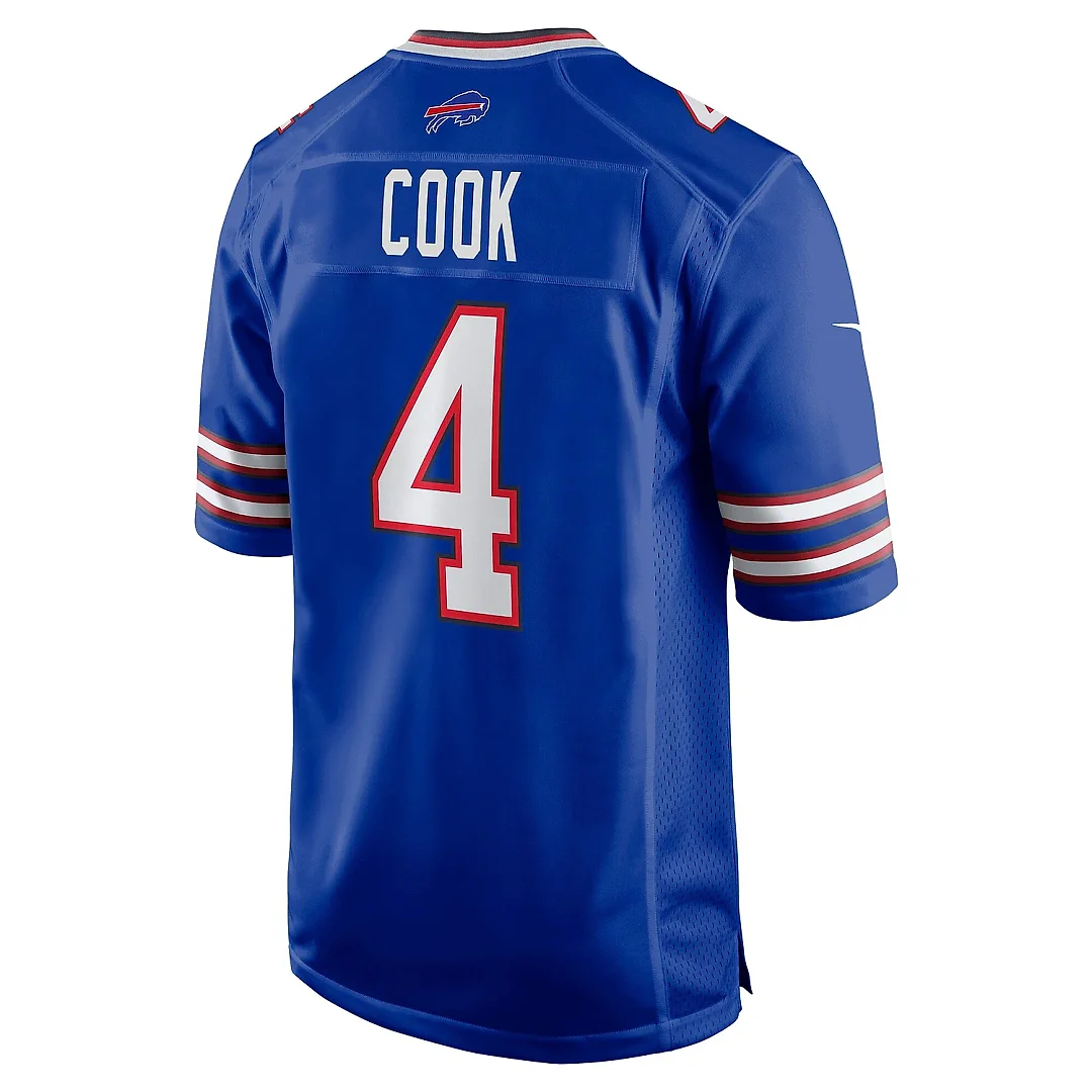 Zennovawear Men's Buffalo Bills James Cook Royal Game Player Jersey