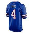 Zennovawear Men's Buffalo Bills James Cook Royal Game Player Jersey