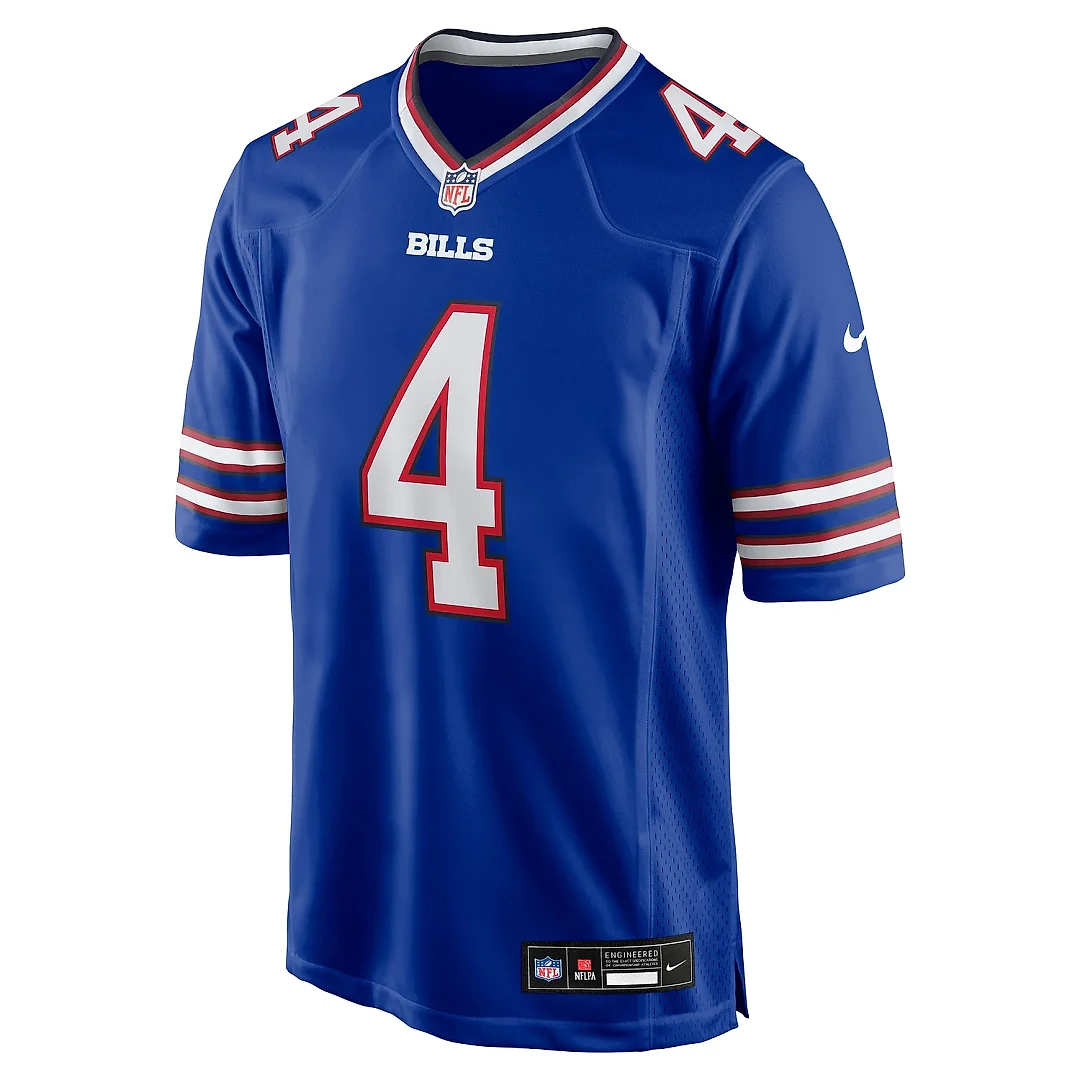 Zennovawear Men's Buffalo Bills James Cook Royal Game Player Jersey