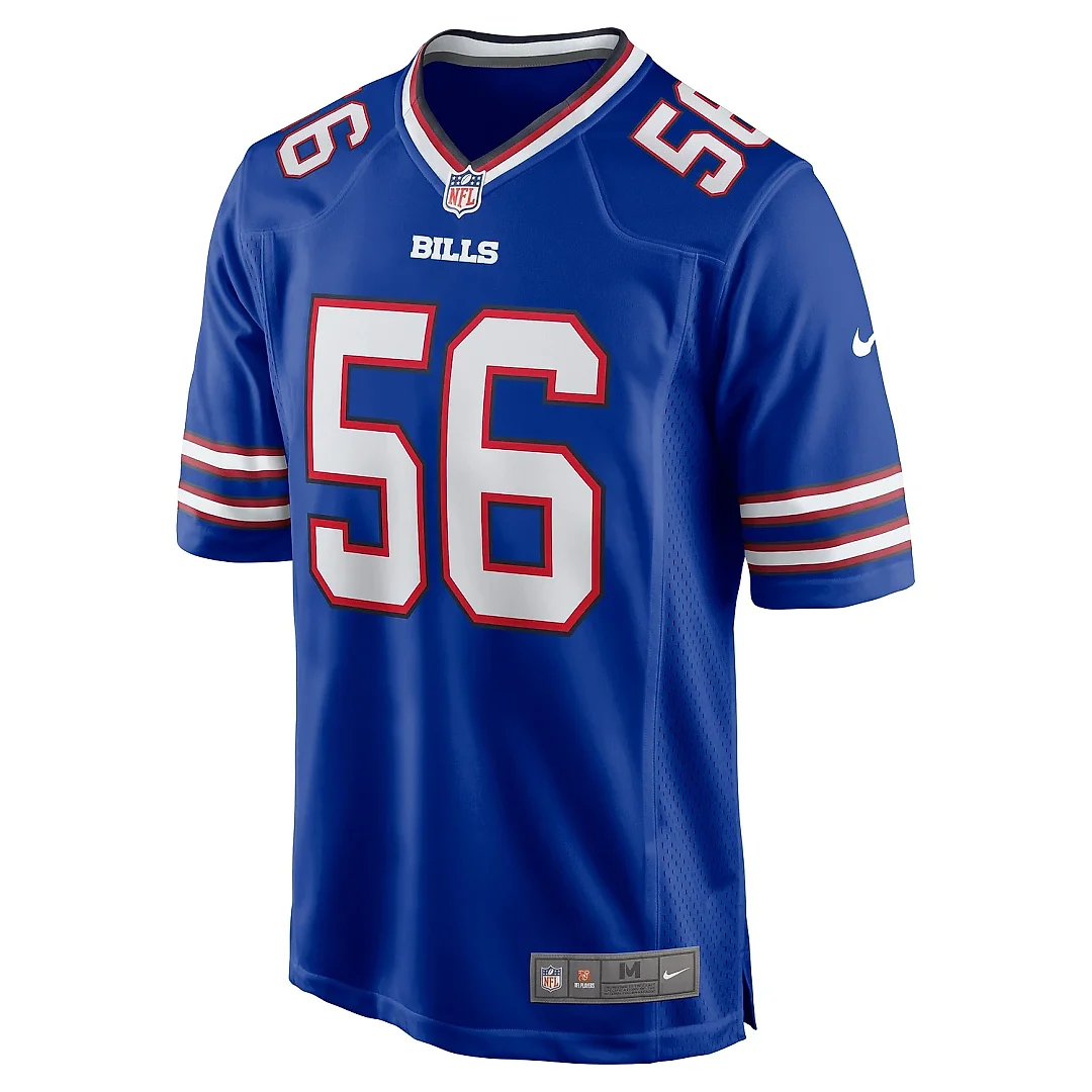 Zennovawear Men's Buffalo Bills Javon Solomon Royal Game Jersey