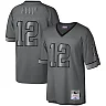Zennovawear Men's Buffalo Bills Jim Kelly Mitchell & Ness Charcoal 1990 Retired Player Metal Legacy Jersey