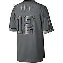 Zennovawear Men's Buffalo Bills Jim Kelly Mitchell & Ness Charcoal 1990 Retired Player Metal Legacy Jersey