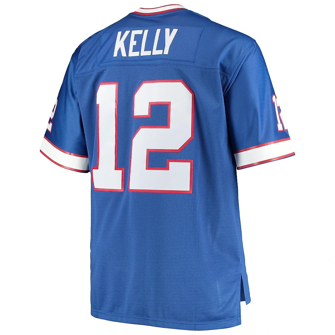 Zennovawear Men's Buffalo Bills Jim Kelly Mitchell & Ness Royal Big & Tall 1990 Retired Player Jersey