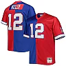Zennovawear Men's Buffalo Bills Jim Kelly Mitchell & Ness Royal/Red Big & Tall Split Legacy Retired Player Jersey