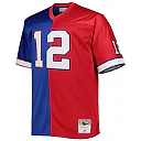 Zennovawear Men's Buffalo Bills Jim Kelly Mitchell & Ness Royal/Red Big & Tall Split Legacy Retired Player Jersey
