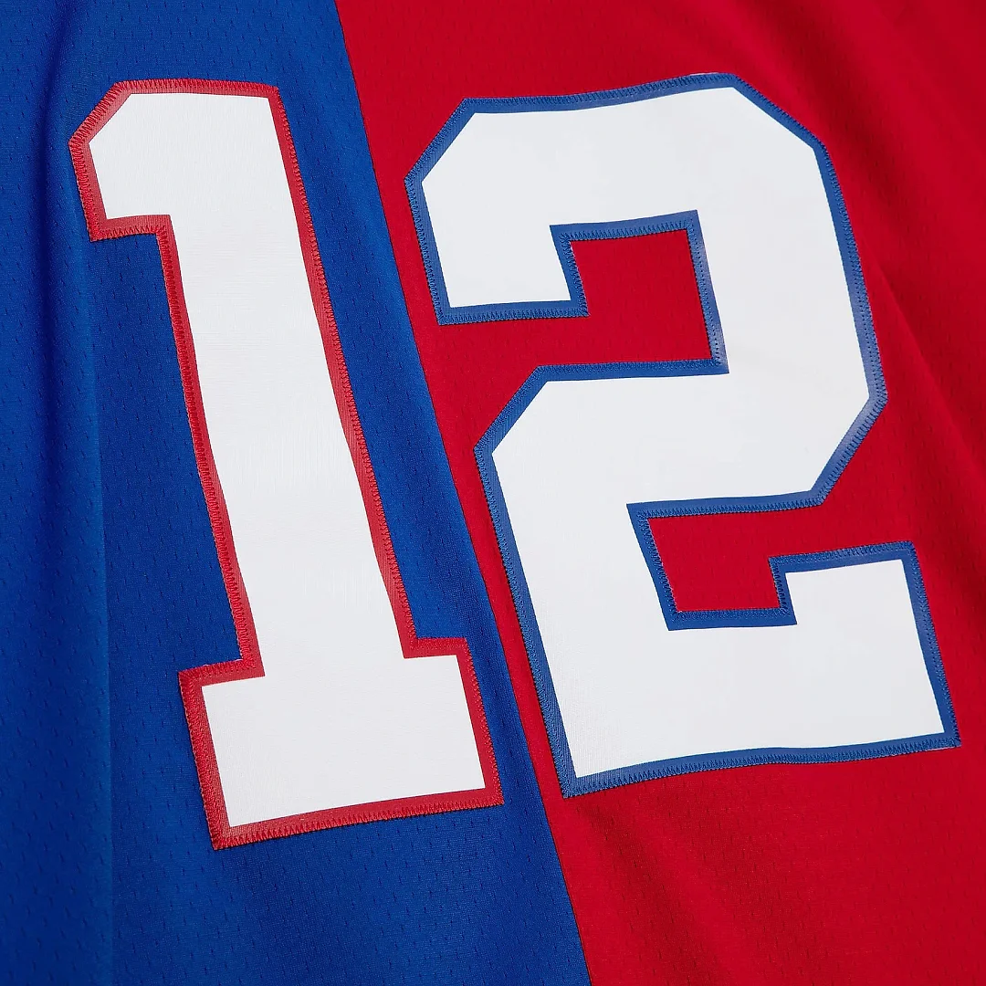 Zennovawear Men's Buffalo Bills Jim Kelly Mitchell & Ness Royal/Red 1990 Split Legacy Jersey