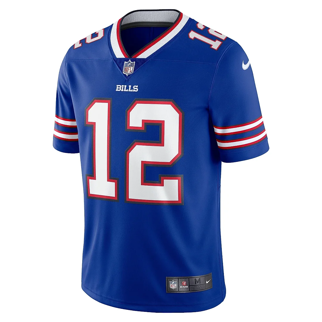 Zennovawear Men's Buffalo Bills Jim Kelly Royal '90s Throwback Retired Player Limited Jersey