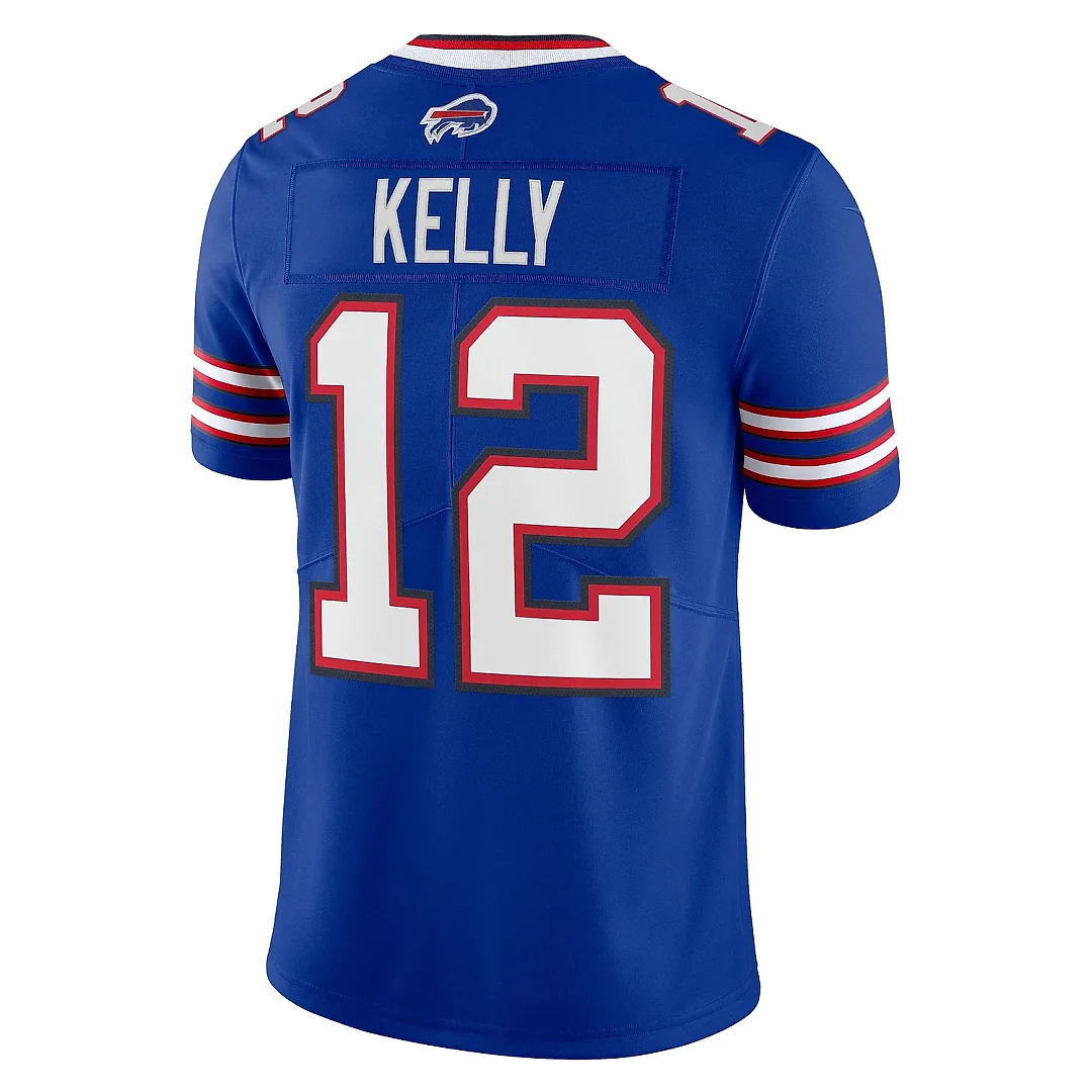 Zennovawear Men's Buffalo Bills Jim Kelly Royal '90s Throwback Retired Player Limited Jersey